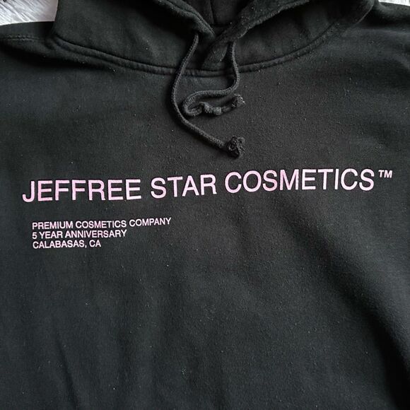 Jeffrey Star Cosmetics‎ Hoodie Sweatshirt Merch Black Pink Unisex Womens Large - Picture 3 of 7